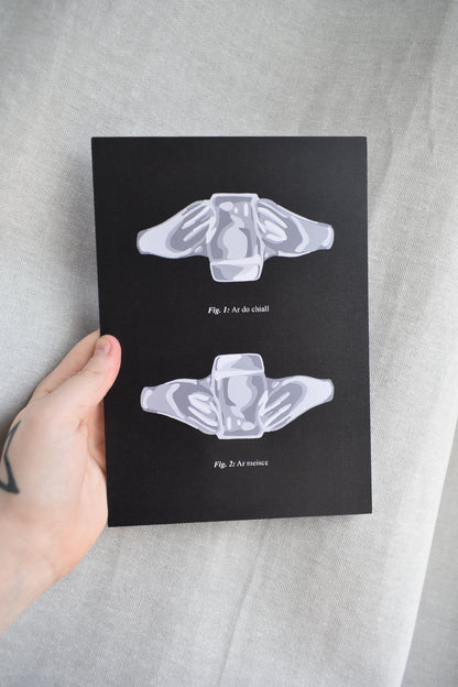 Pint Claddagh Print - Silver