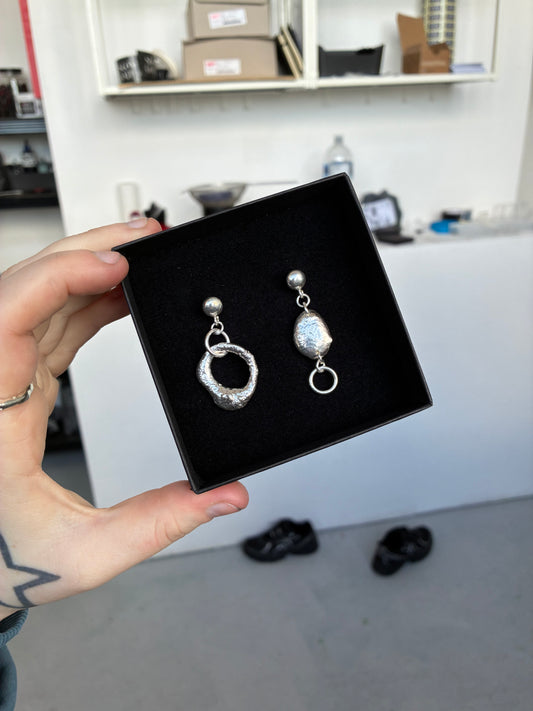 Recycled Molten Earrings