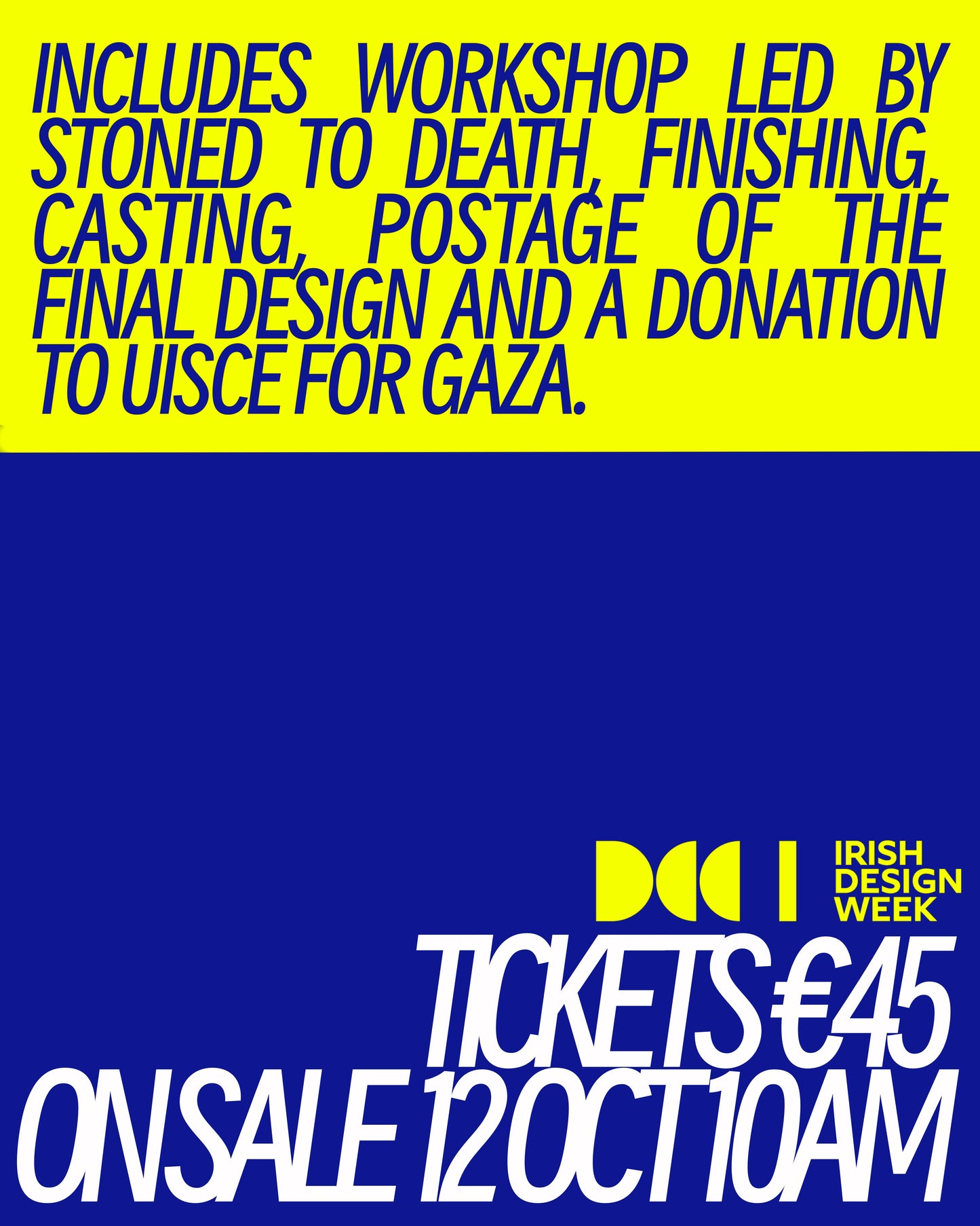 WORKSHOP FOR PALESTINE: Ticket