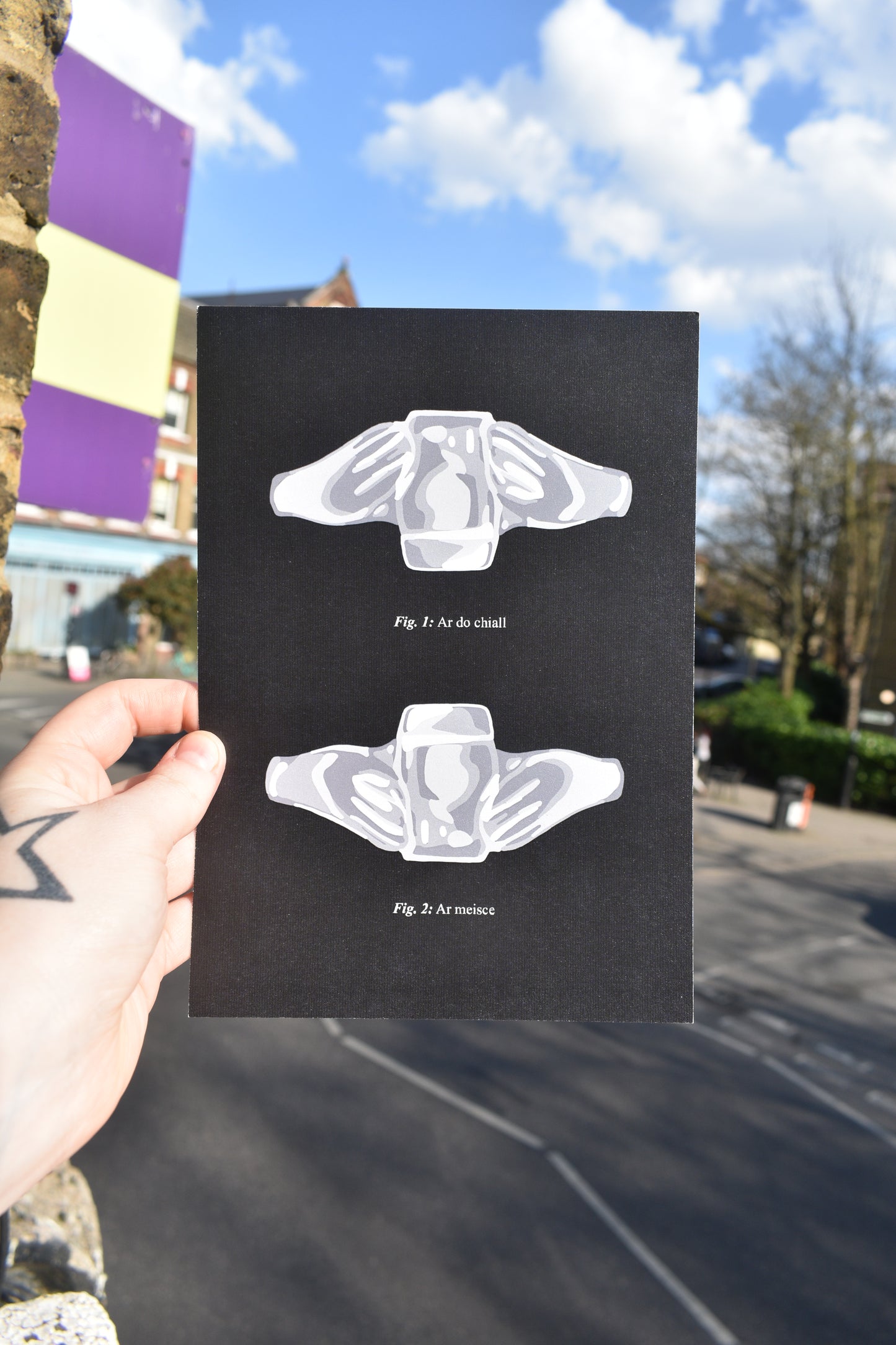 Pint Claddagh Print - Silver